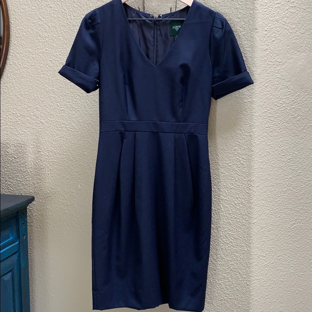 J. Crew Suiting Navy Dress